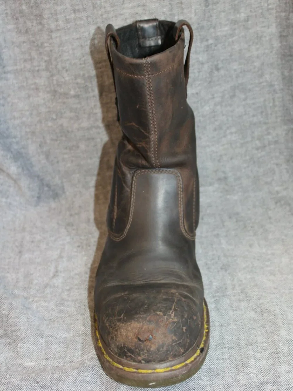 Dr. Martens Icon 2295 Industrial Steel Toe Brn Leather Work Boots, Men's Size 12